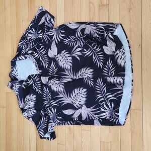 Mens button up shirt palm XXL